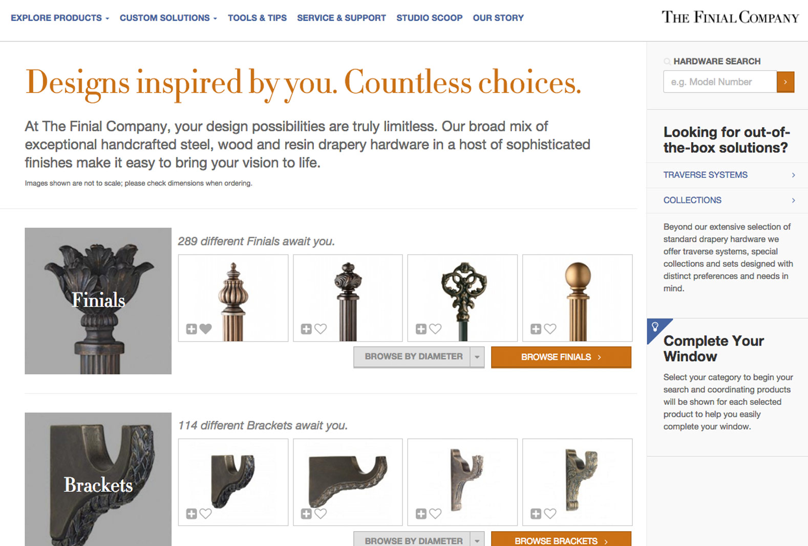 The Finial Company Enilon Designed With Designers And Distributors In Mind A Creative Customizable Business Success