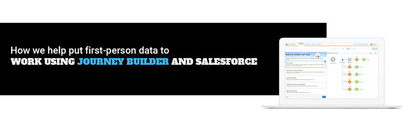 How we help to put first-person data to work using journey builder and salesforce